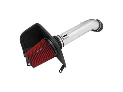 Spectre Performance Cold Air Intake with Red Filter; Polished (16-19 6.0L Sierra 2500 HD)