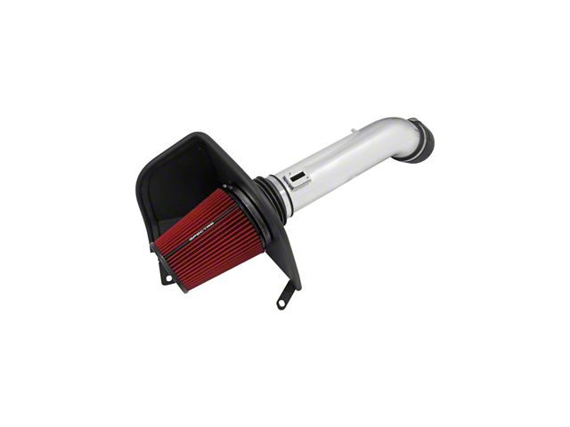 Spectre Performance Cold Air Intake with Red Filter; Polished (16-19 6.0L Silverado 2500 HD)