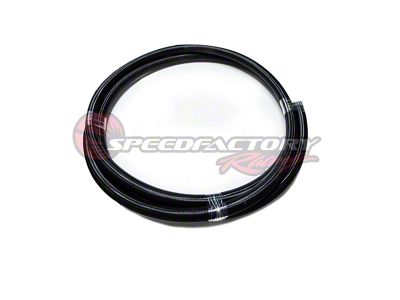 SpeedFactory Racing Black Braided Hose; 10AN; 10-Foot