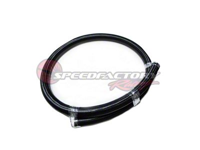 SpeedFactory Racing Black Braided Hose; 16AN; 5-Foot