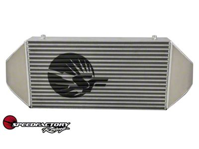 SpeedFactory Racing HPX Dual Backdoor Front Mount Intercooler; 3-Inch Inlet/3.50-Inch Outlet (Universal; Some Adaptation May Be Required)