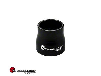 SpeedFactory Racing Silicone Reducer Coupler; 3.50-Inch to 4-Inch; Black