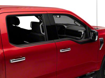SEC10 Door Accent Decal; Matte Black (21-25 F-150)