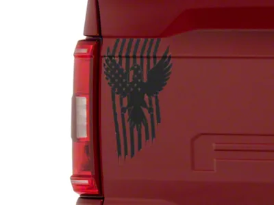 SpeedForm Eagle Stars and Stripes Decal; Matte Black (Universal; Some Adaptation May Be Required)
