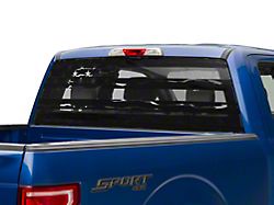 SpeedForm Full Window Distressed American Flag Decal; Matte Black (97-23 F-150)