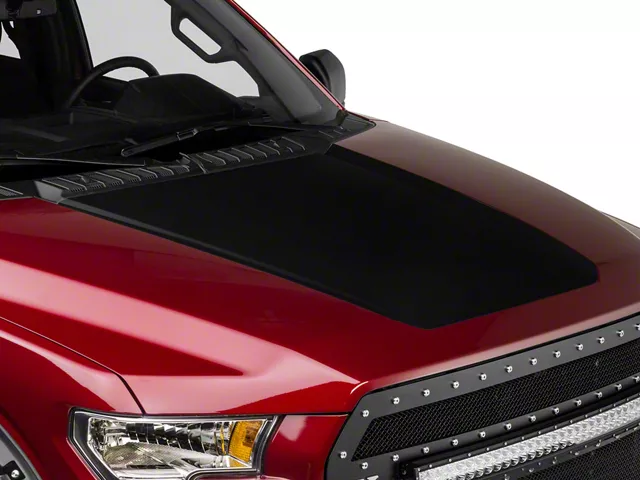 SEC10 Hood Accent Decal; Gloss Black (15-20 F-150, Excluding Raptor)