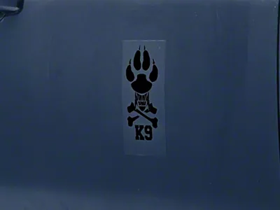 SpeedForm K9 Novelty Decal; Black (Universal; Some Adaptation May Be Required)