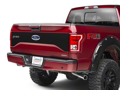 SEC10 Tailgate Panel Decal; Matte Black (15-17 F-150 w/o Tailgate Applique)