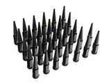 SpeedForm Black Spiked Lug Nut Kit; 14mm x 1.5; Set of 32 (05-26 F-250 Super Duty)