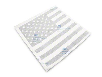 SpeedForm Middle Window American Flag Decal; Matte Black (Universal; Some Adaptation May Be Required)