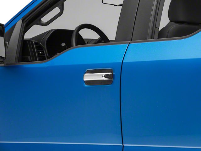 RedRock Door Handle Covers; Door Pulls Only; Chrome (17-22 F-350 Super Duty Regular Cab, SuperCab)