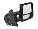 RedRock Memory Power Adjust Heated Manual Foldaway Towing Mirrors with Puddle Lights and Turn Signals; Chrome; Passenger Side (09-14 F-150)