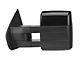RedRock Memory Power Adjust Heated Manual Foldaway Towing Mirrors with Puddle Lights and Turn Signals; Gloss Black; Driver Side (09-14 F-150)