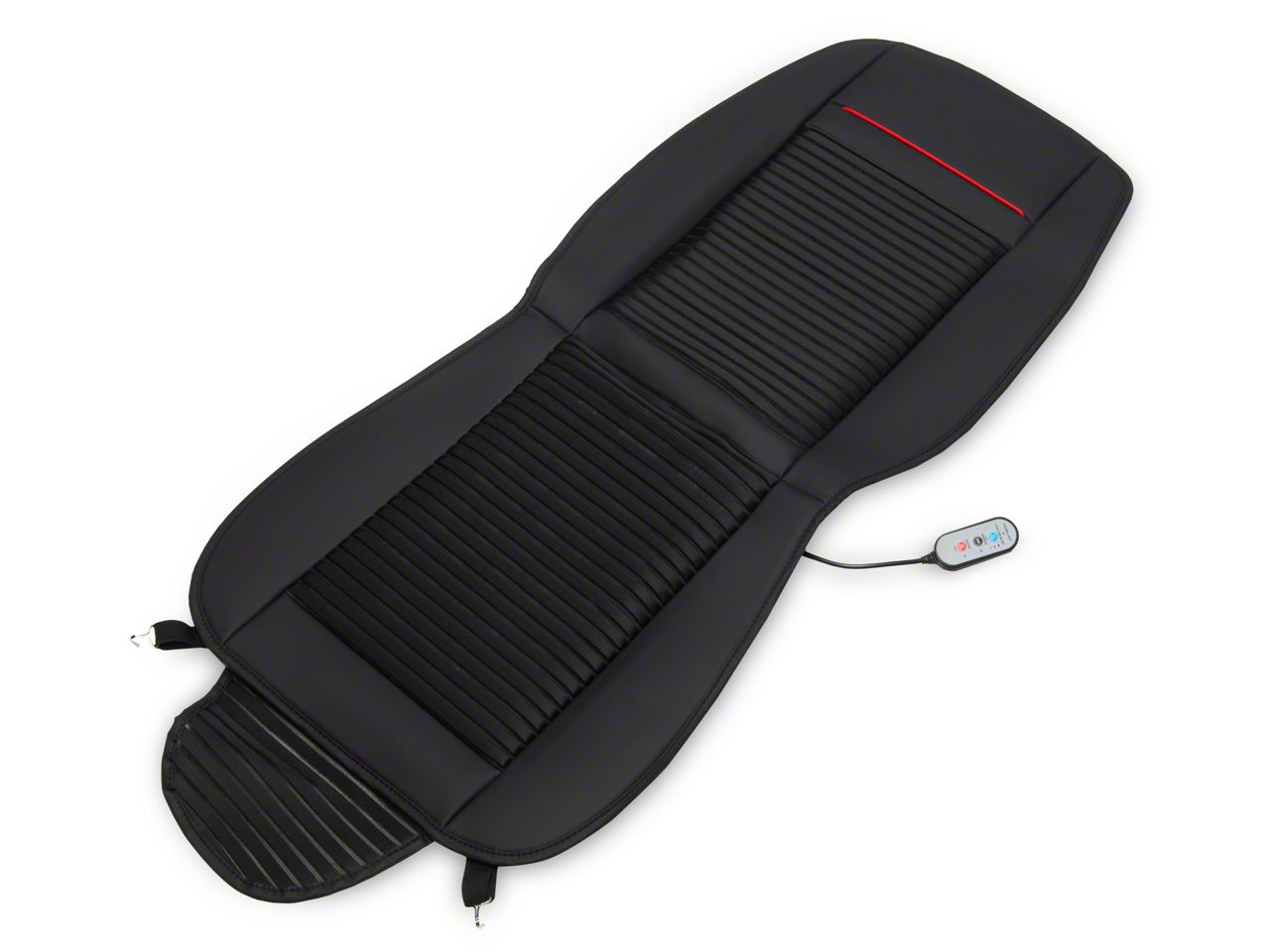 Universal 12V Car Seat Cover With Heating, Cooling & Massage - Black Mesh