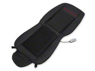 Universal 12V Car Seat Cover With Heating, Cooling & Massage - Black Mesh