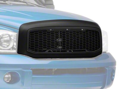 RedRock Baja Upper Replacement Grille; Matte Black (06-08 RAM 1500)