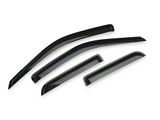 RedRock Window Deflectors; Front and Rear; Smoked (09-18 RAM 1500 Quad Cab)