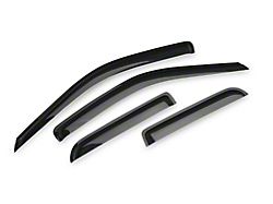 RedRock Window Deflectors; Front and Rear; Smoked (09-18 RAM 1500 Quad Cab)