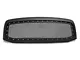 RedRock Mesh Upper Replacement Grille with Rivets; Matte Black (06-08 RAM 1500)