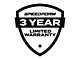SpeedForm Rear Vertical Stripe with 4x4 Logo; Matte Black (02-24 RAM 1500)