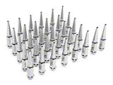 SpeedForm Chrome Spiked Lug Nut Kit; 14mm x 1.5; Set of 32 (12-25 RAM 2500)