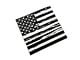SpeedForm Middle Window Distressed American Flag Decal; Matte Black (Universal; Some Adaptation May Be Required)