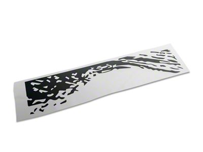 SEC10 Tailgate Splatted Decal; Matte Black (19-25 Ranger)