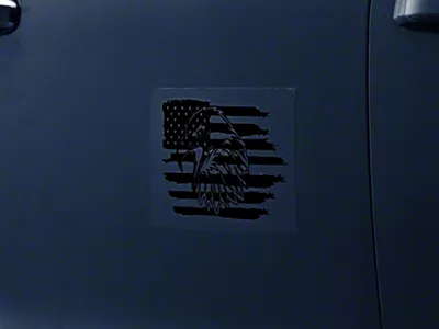 SpeedForm Eagle Distress Novelty Decal; Black (Universal; Some Adaptation May Be Required)