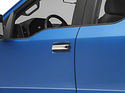 RedRock Door Handle Covers; Door Pulls Only; Chrome (17-22 F-250 Super Duty Regular Cab, SuperCab)