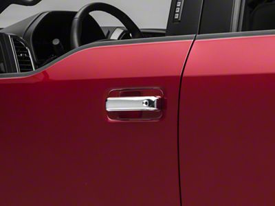 RedRock Door Handle Covers; Door Pulls Only; Chrome (17-22 F-250 Super Duty SuperCrew)