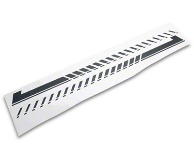 SEC10 Dashed Side Stripes; Matte Black (07-25 Tahoe)