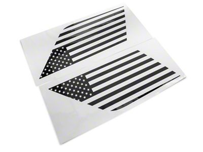 SEC10 Quarter Window Flag Decal; Gloss Black (21-24 Tahoe)