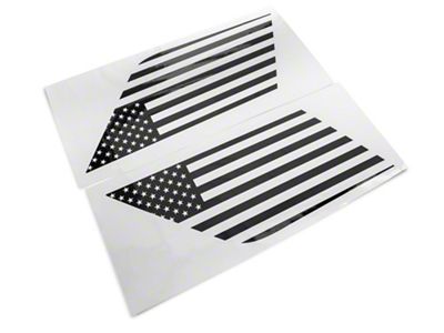 SEC10 Quarter Window Flag Decal; Gloss Black (21-25 Yukon)
