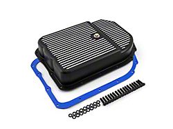 Speedmaster 4L80E Aluminum Transmission Pan with Silicon Gasket; Black (01-13 6.0L Silverado 2500 HD w/ 4L80E Automatic Transmission)