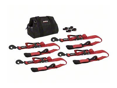 SpeedStrap Off-Road Tie-Down Kit; Red