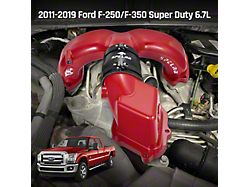Spelab 3.50-Inch High-Flow Cast Aluminum Intake Manifold; Red (11-19 6.7L Powerstroke F-250 Super Duty, Excluding 15-16)