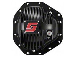 Spelab Cast Aluminum Rear Differential Cover; Dana M275/300 14-Bolt; Black (99-26 F-250 Super Duty)