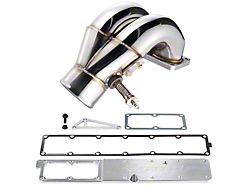 Spelab 3.50-Inch Intake Manifold with Silver Grid Heater Delete Plate and Heating Element; Silver (07-18 6.7L RAM 2500)