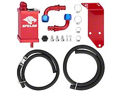Spelab Oil Catch Can; Red (03-26 5.9L, 6.7L RAM 2500)