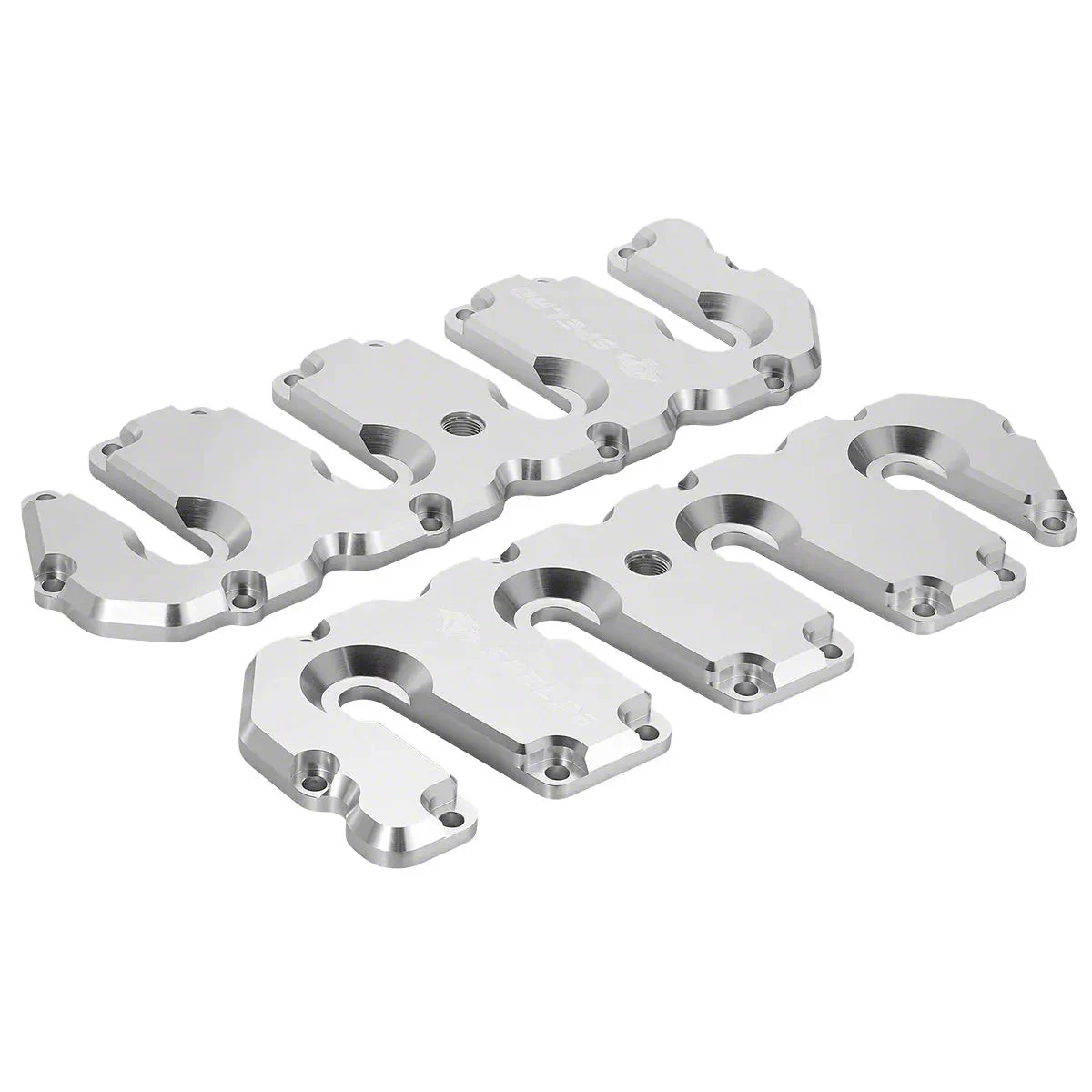 Spelab Billet Aluminum Valve Covers; Silver (04.5-10 6.6L Duramax ...