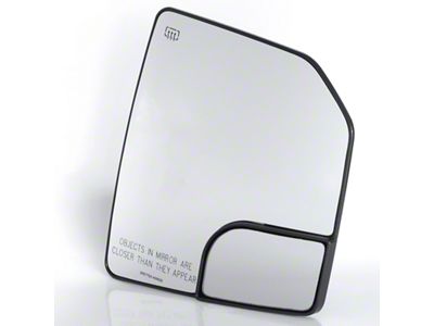 Spotter Mirror Blind Spot Heated Mirror Glass; Passenger Side (15-20 F-150)