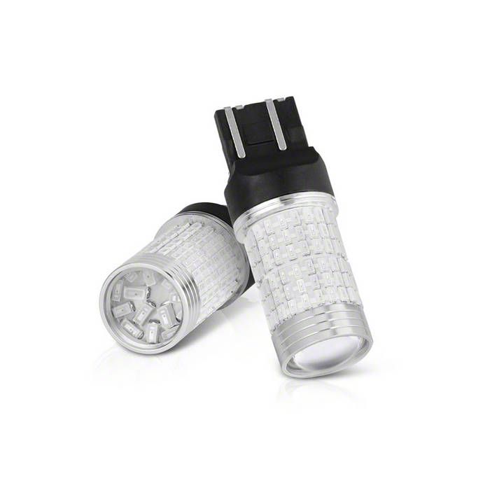 Full 360 Degree LED Chip Machine-Soldered Bulbs; Red; 7440/7443