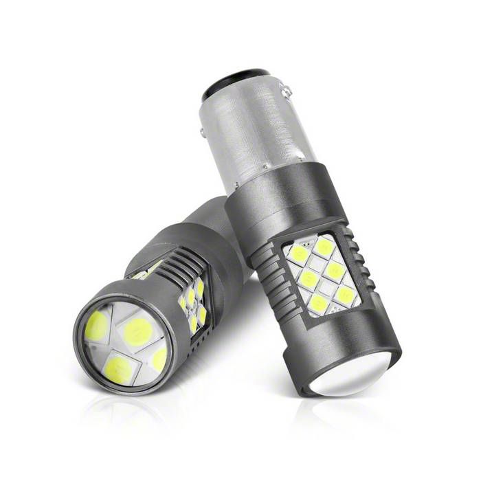 LED Chip Machine-Soldered Bulbs; White 5500K; 1157/BAY15D