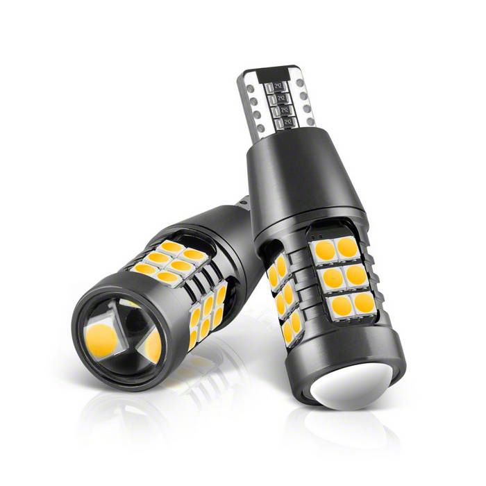 LED Chip Machine-Soldered Bulbs; JDM Yellow; T15/921