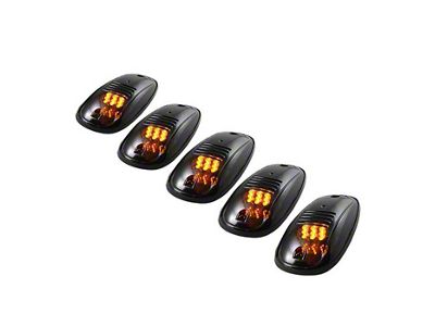 Roof Cab Marker Parking Lights; Smoked (Universal; Some Adaptation May Be Required)