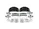 SSBC-USA Barbarian Rear 8-Piston Direct Fit Caliper and Semi-Metallic Brake Pad Upgrade Kit; Black Calipers (11-24 Sierra 2500 HD)