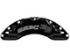 SSBC-USA Barbarian Rear 8-Piston Direct Fit Caliper and Semi-Metallic Brake Pad Upgrade Kit with Cross-Drilled Slotted Rotors; Black Calipers (11-24 Sierra 3500 HD SRW)