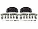 SSBC-USA Barbarian Front 8-Piston Direct Fit Caliper and Semi-Metallic Brake Pad Upgrade Kit with Cross-Drilled Slotted Rotors; Black Calipers (11-19 Silverado 2500 HD)