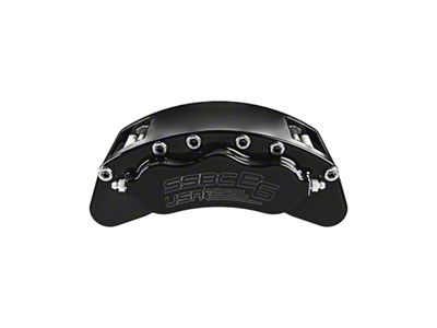 SSBC-USA B6-Brawler Rear 6-Piston Direct Fit Caliper and Semi-Metallic Brake Pad Upgrade Kit; Black Calipers (07-20 4WD Tahoe)