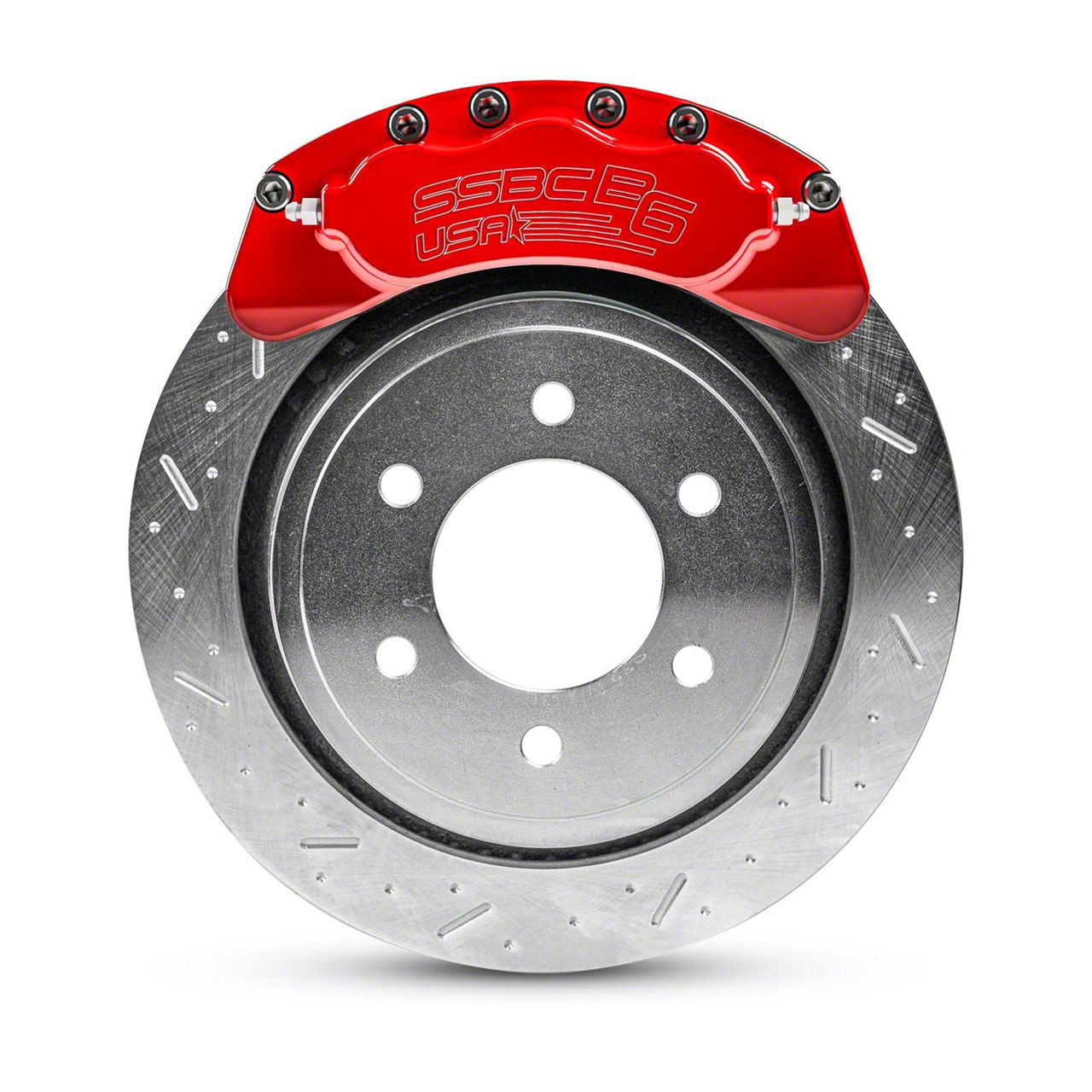 SSBCUSA Yukon B6Brawler Rear 6Piston Direct Fit Caliper and SemiMetallic Brake Pad Upgrade